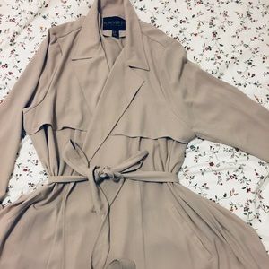 Forever 21 trench long belted coat